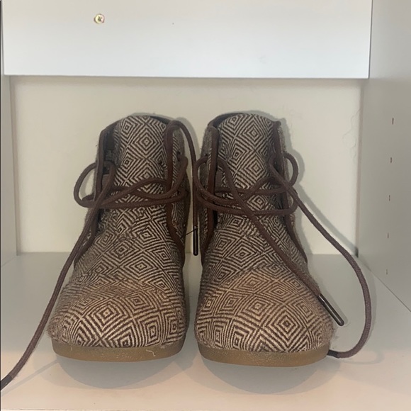 TOMS Brown Wedges - Picture 1 of 5